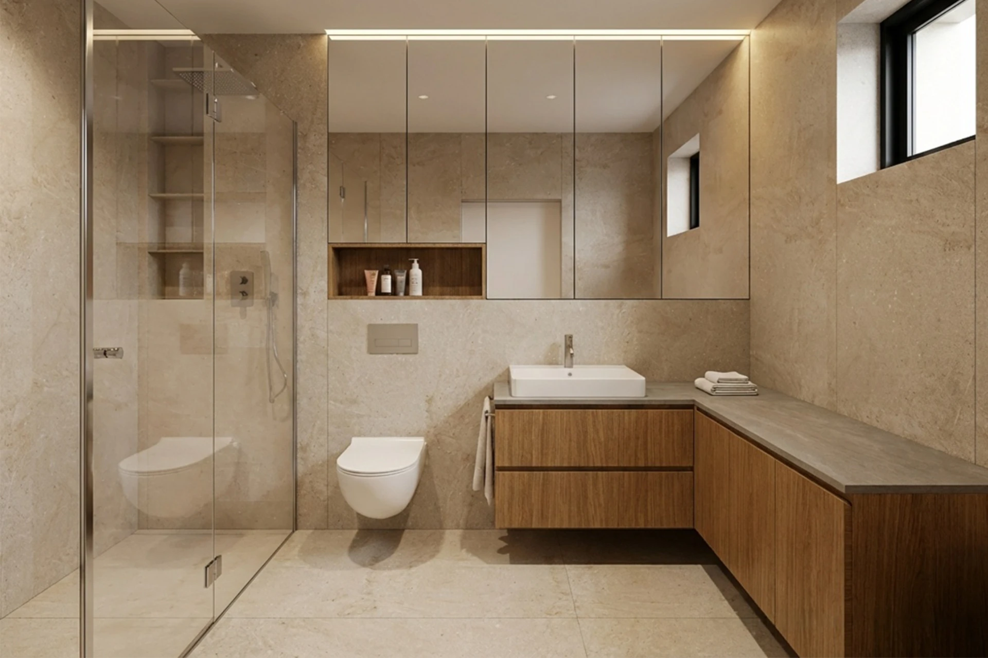 Návrh koupelny v RD Dolní Břežany